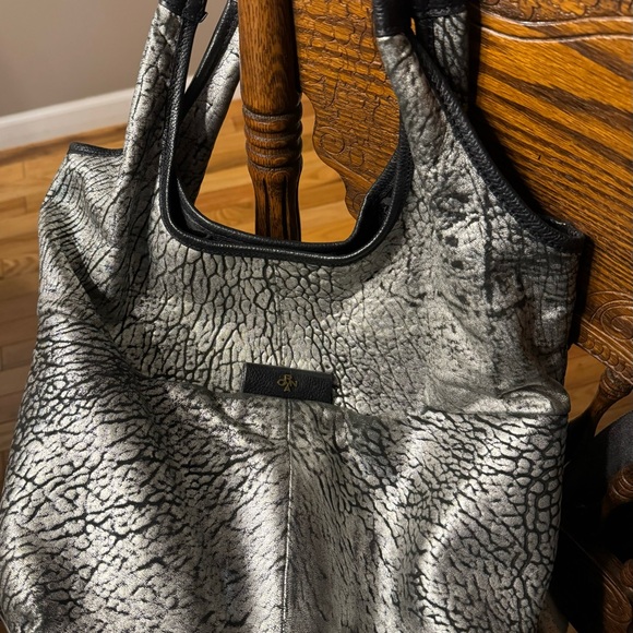Handbags - Black and silver soft leather purse $150